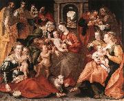 VOS, Marten de The Family of St Anne aer painting